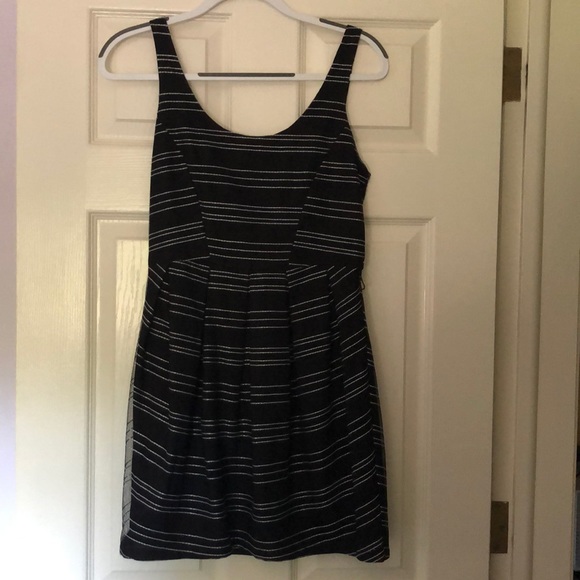 BCBGeneration Black & White Striped Dress - Picture 2 of 4